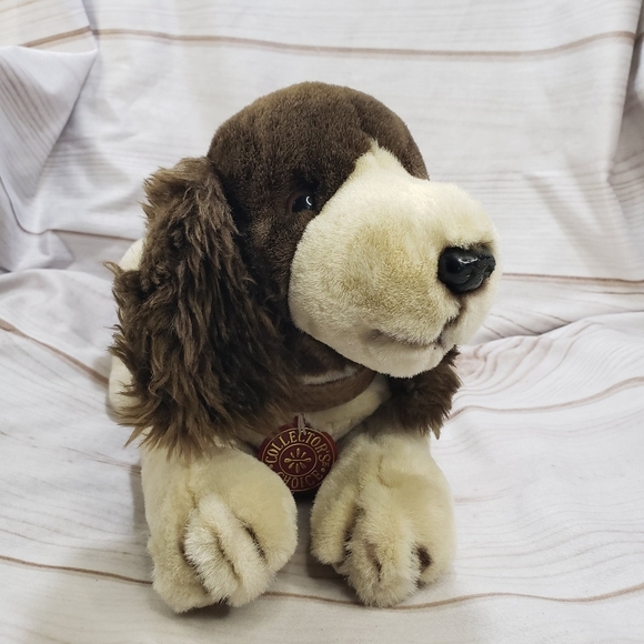 Dan Dee Pedigree Springer Spaniel Dog Stuffed Toy Limited Edition Vintage 12"